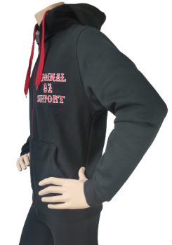 Support Sweatshirtjacke "BIKE" mit Kapuze bestickt BRM