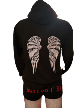 Original 81 Support Damen Print Hoodie " SKULL & WINGS "