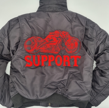 Pilotenjacke US Air Force Kids bestickt Bike Support
