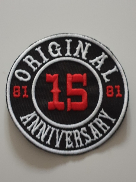 Support Aufnäher/Patch ORIGINAL 81 15 ANNIVERSARY zweifarbig