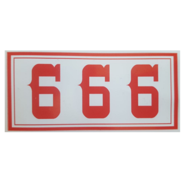 Sticker "666"