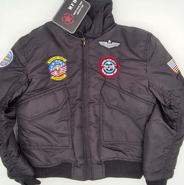 Pilotenjacke US Air Force Kids bestickt Bike Support