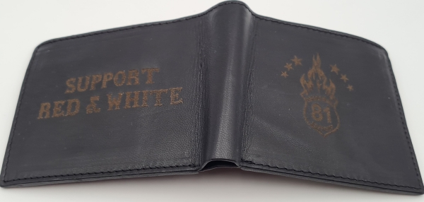 Portemonaie gelasert Support Red& White